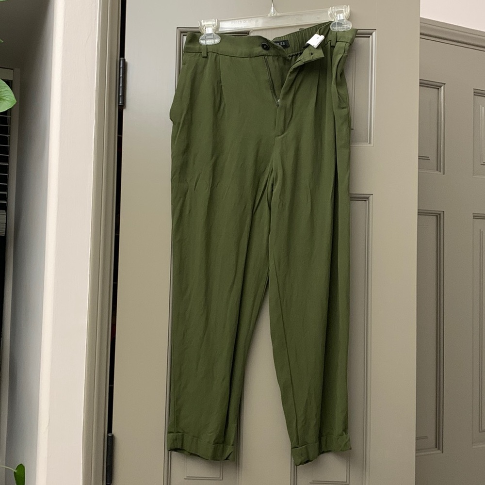 Green Trousers ZARA